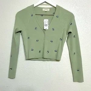 Button Mint Cardigan Zara Womens Sweaters Zara Green Cardigan With